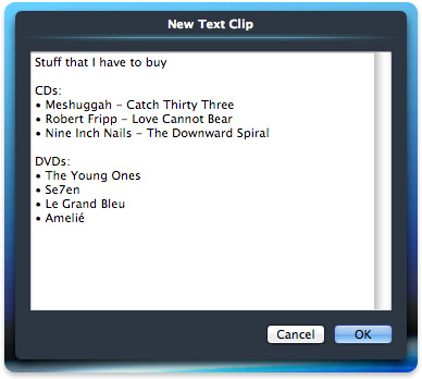 creating a text clipping